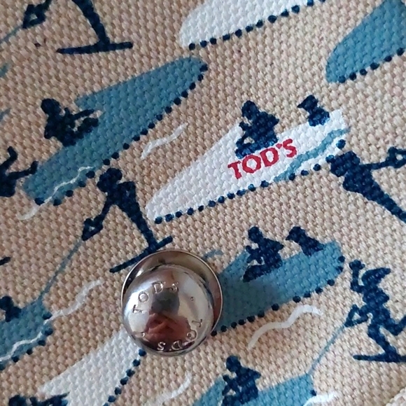 Mini Tod's canvas crossbody bag - Picture 8 of 14